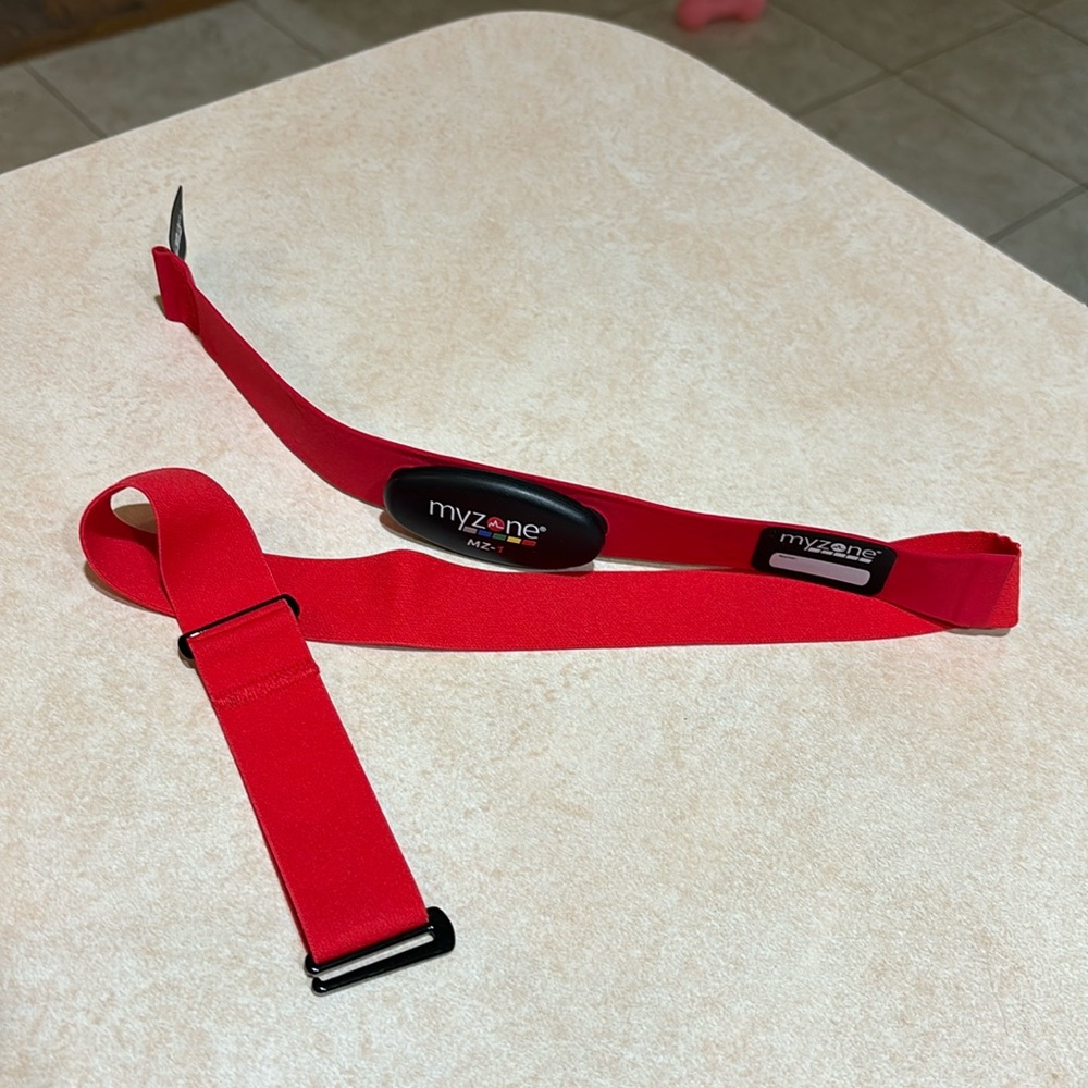 Red Heart Rate Monitor Chest Strap